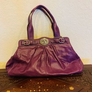 Gorgeous purple Coach purse.